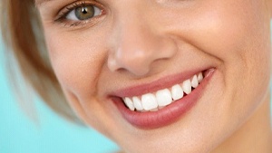 Closeup of beautiful smile after cosmetic dentistry in Toronto