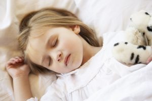 young girl sleeping