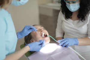 Young girl benefiting from sedation dentistry